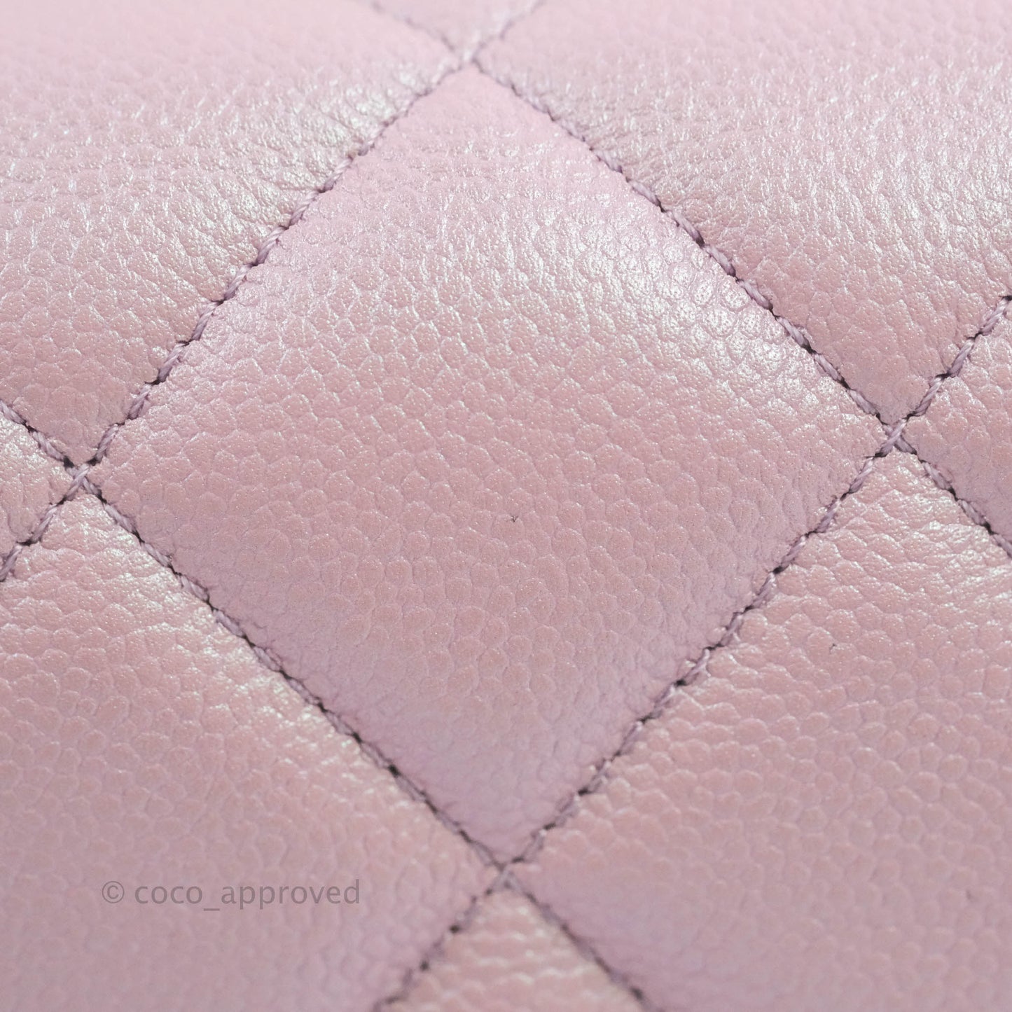 Chanel Quilted My Perfect Mini Iridescent Pink Caviar Aged Gold Hardware 21K