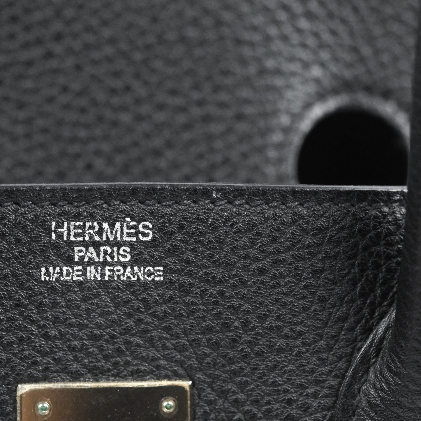 Hermès Retourne Birkin 35 Black Togo Palladium Hardware