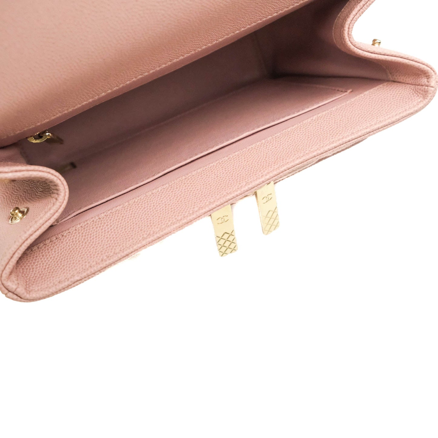 Chanel Quilted Medium Business Affinity Flap Pink Caviar Gold Hardware