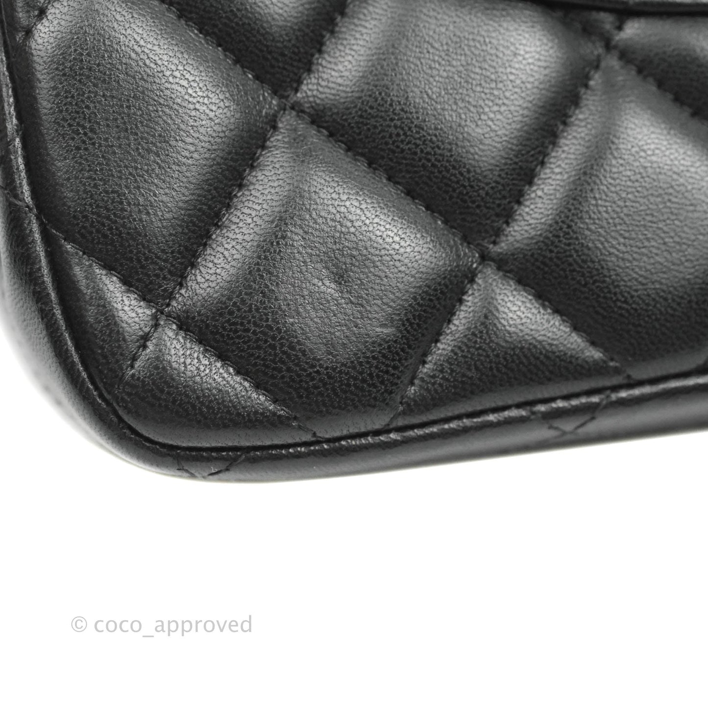 Chanel Jumbo Double Flap Black Lambskin Silver Hardware⁣⁣