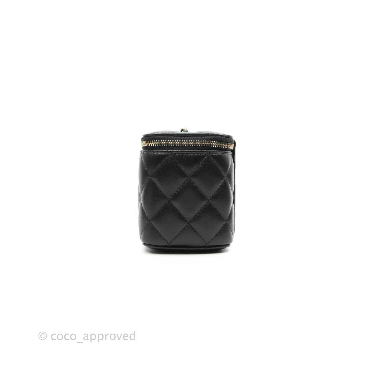 Chanel Vanity with Classic Chain Black Lambskin Gold Hardware
