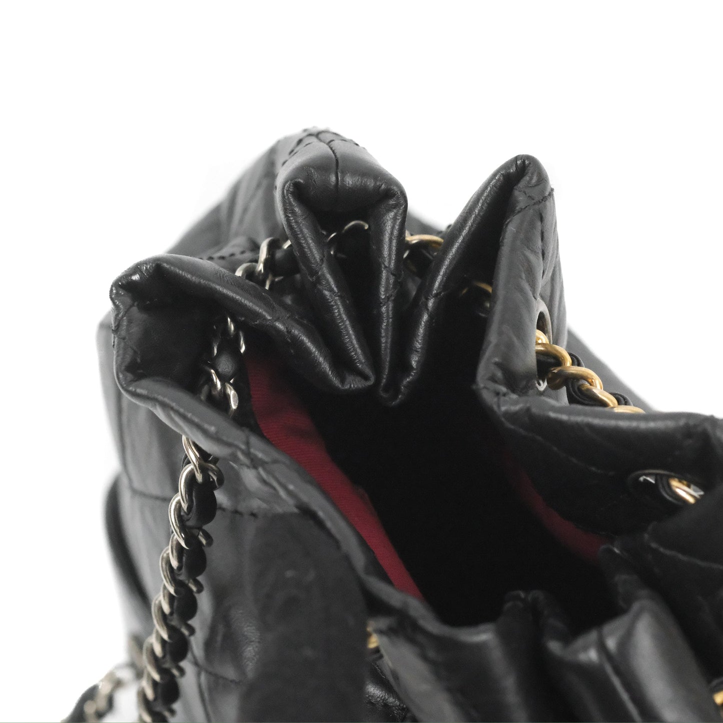 Chanel Small Gabrielle Backpack Black Aged Calfskin