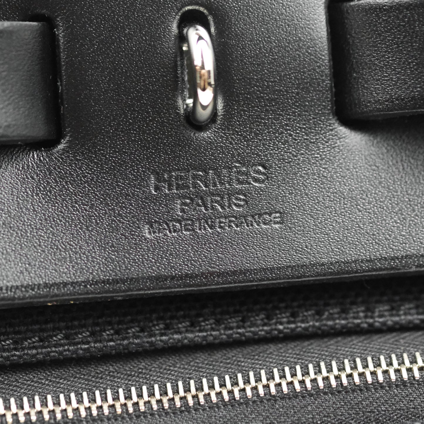 Hermès Herbag Zip 31 Black Canvas Palladium Hardware