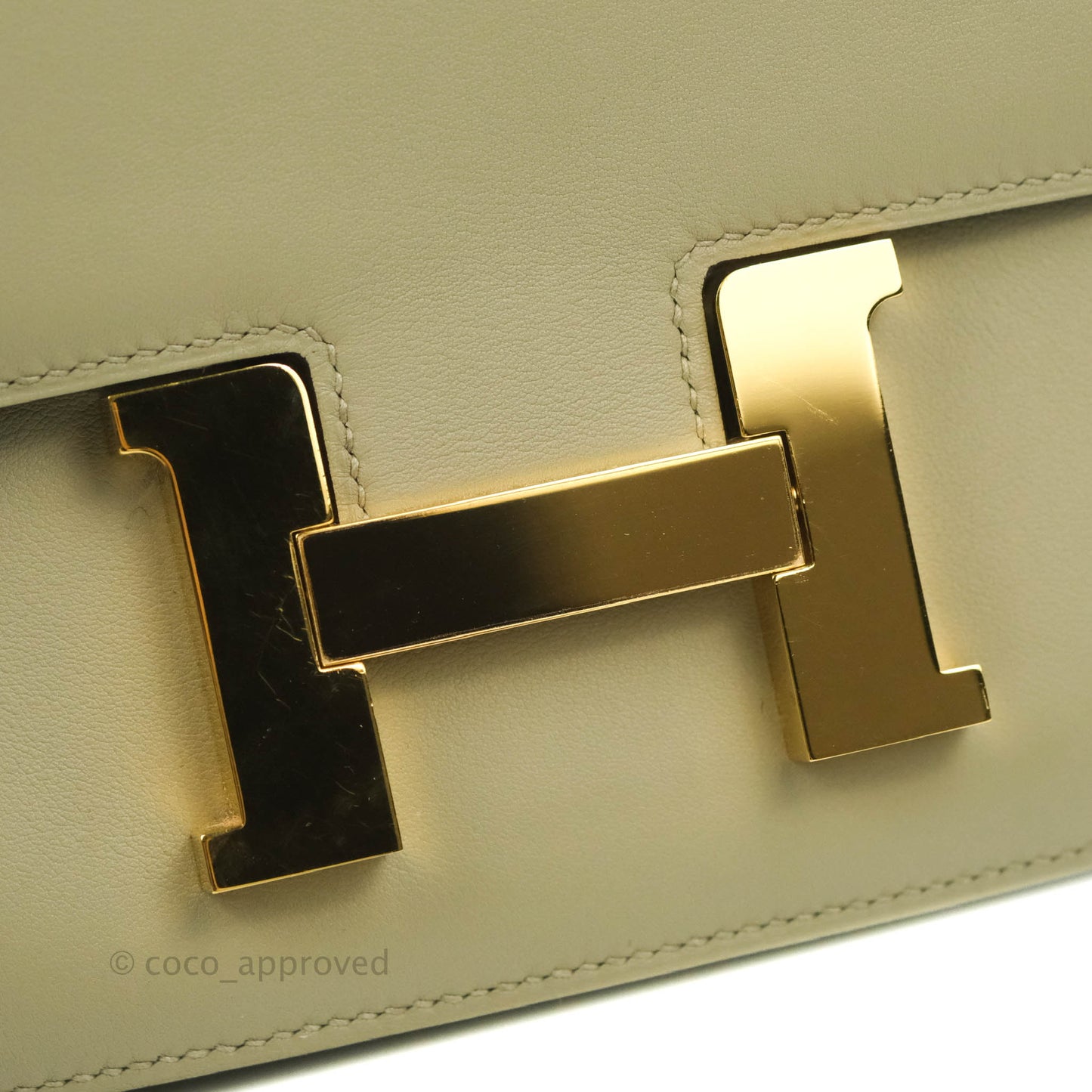 Hermès Constance III 24 Veau Swift Sauge Gold Hardware