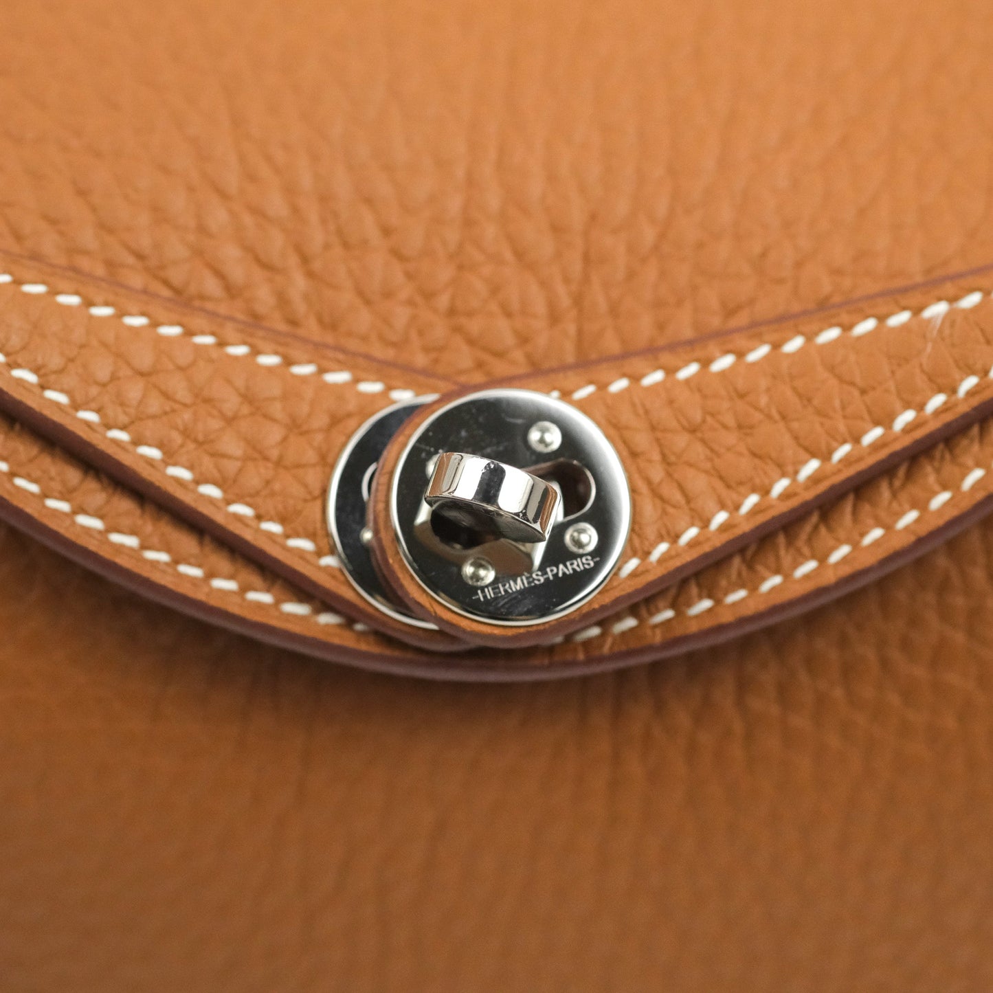 Hermès Mini Lindy 20 Gold Clemence Silver Hardware