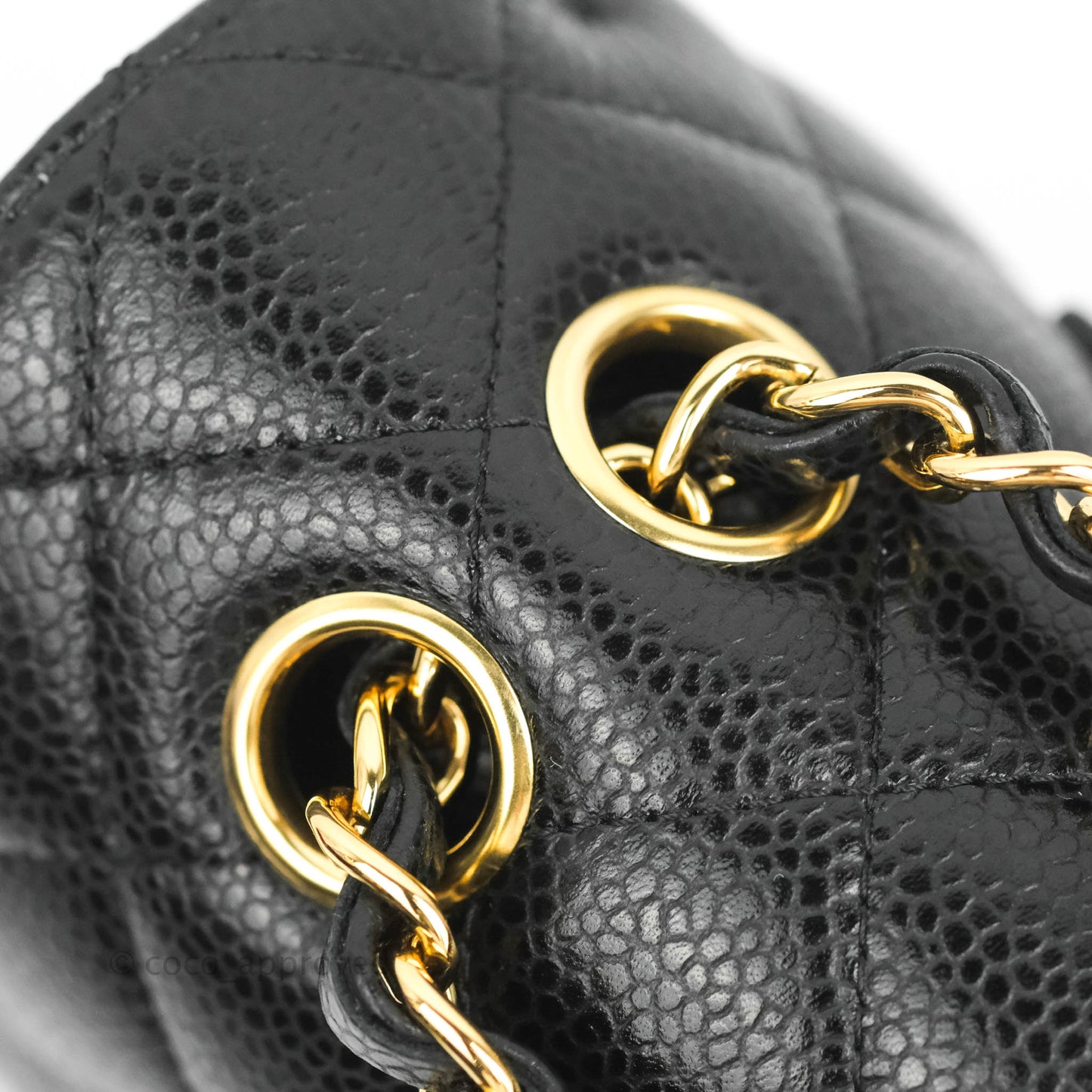 Chanel Medium Classic Quilted Flap Black Caviar Gold Hardware