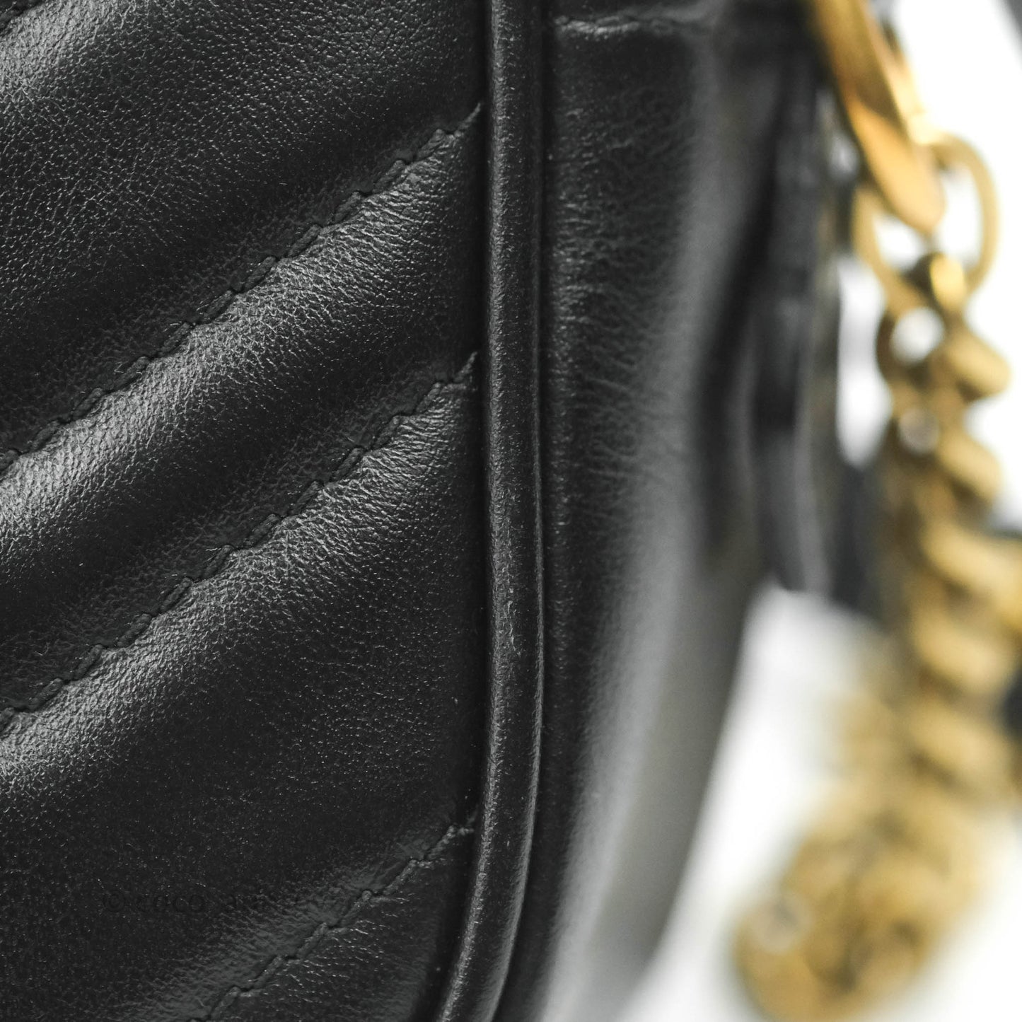 Gucci Mini Matelasse GG Marmont Camera Bag Black Calfskin Gold Hardware