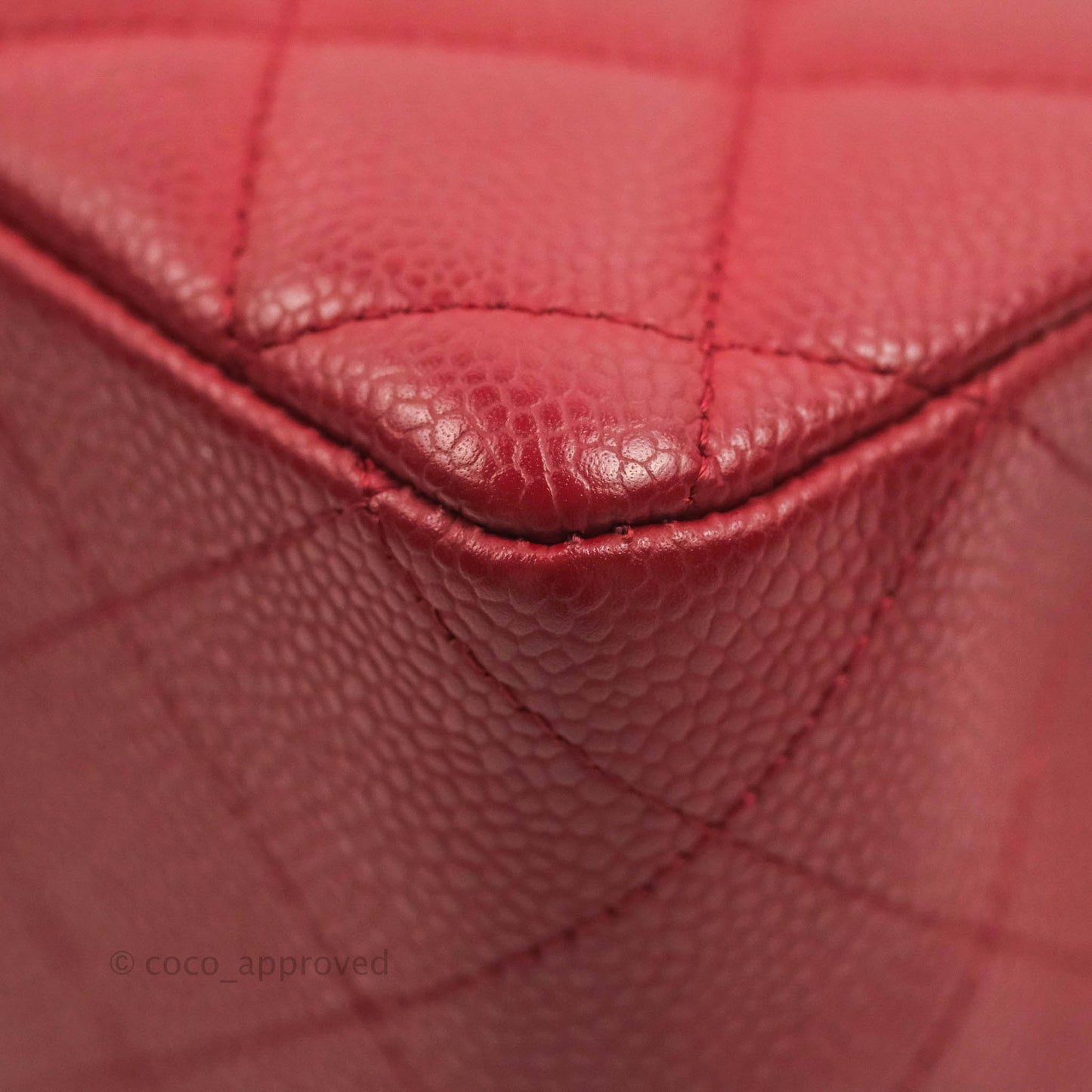 Chanel Jumbo Single Flap Burgundy Caviar Silver Hardware⁣⁣