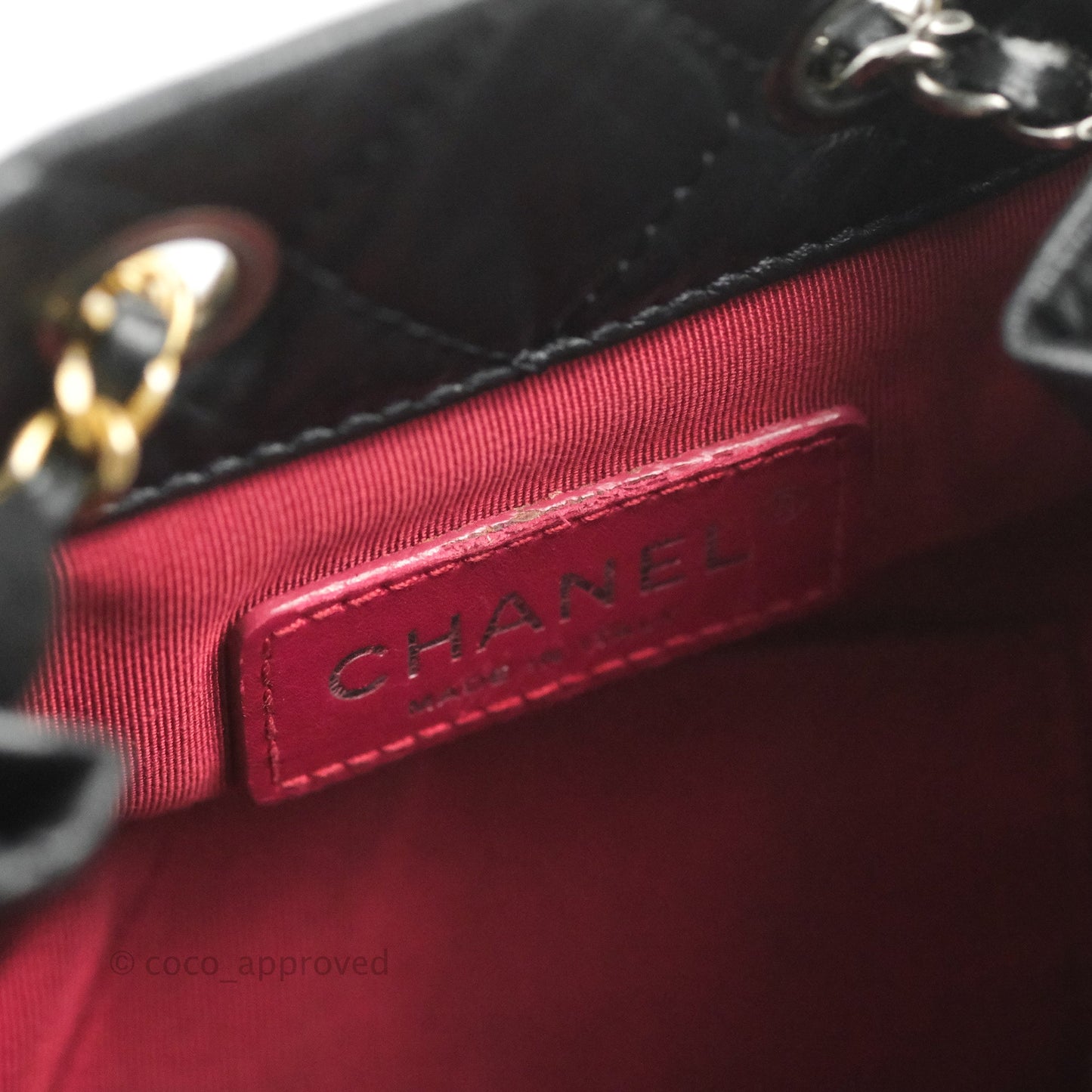 Chanel Medium Gabrielle Backpack Black Aged Calfskin