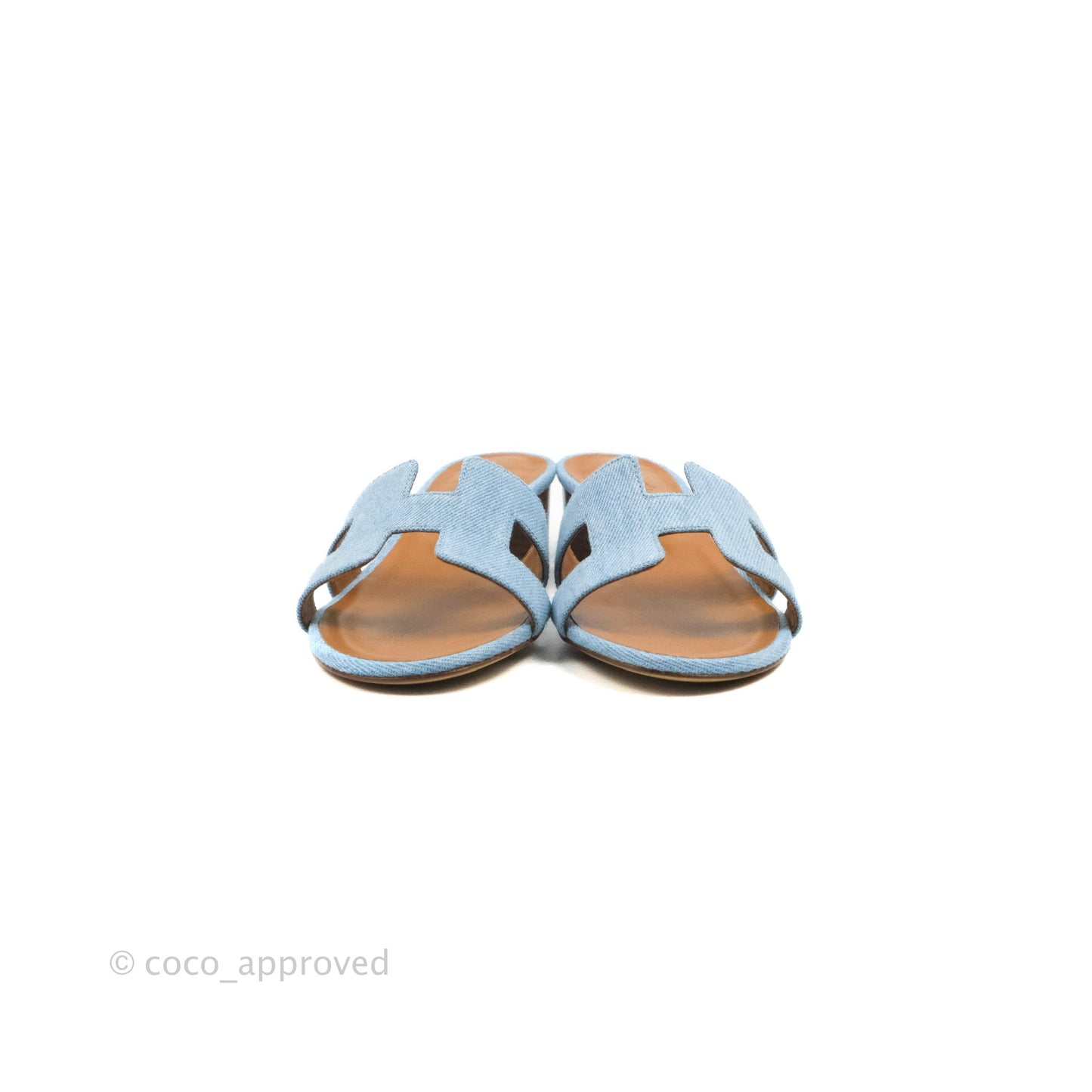 Hermès Oasis Denim Sandals Size 37.5