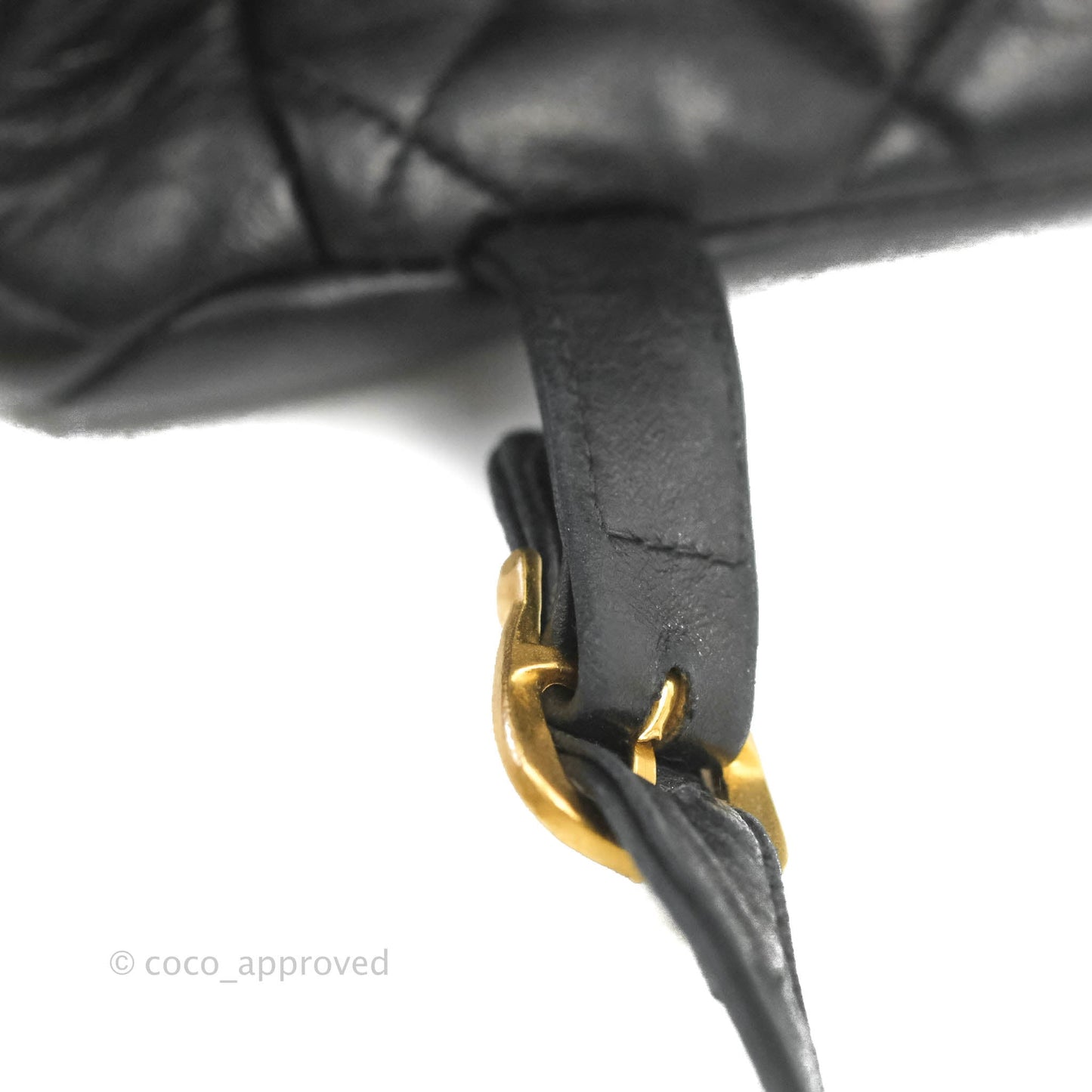 Chanel Vintage CC Duma Backpack Black Lambskin 24K Gold Hardware