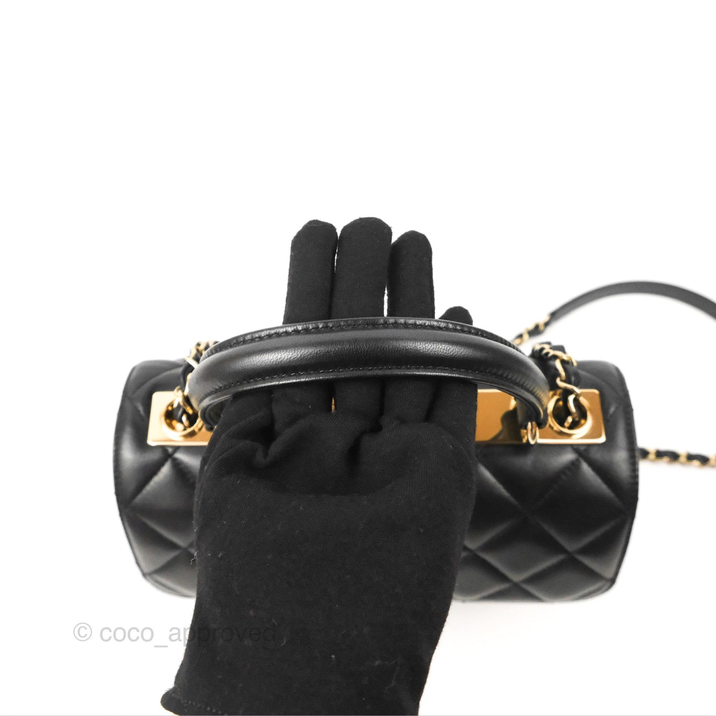 Chanel Trendy CC Small Black Lambskin Gold Hardware