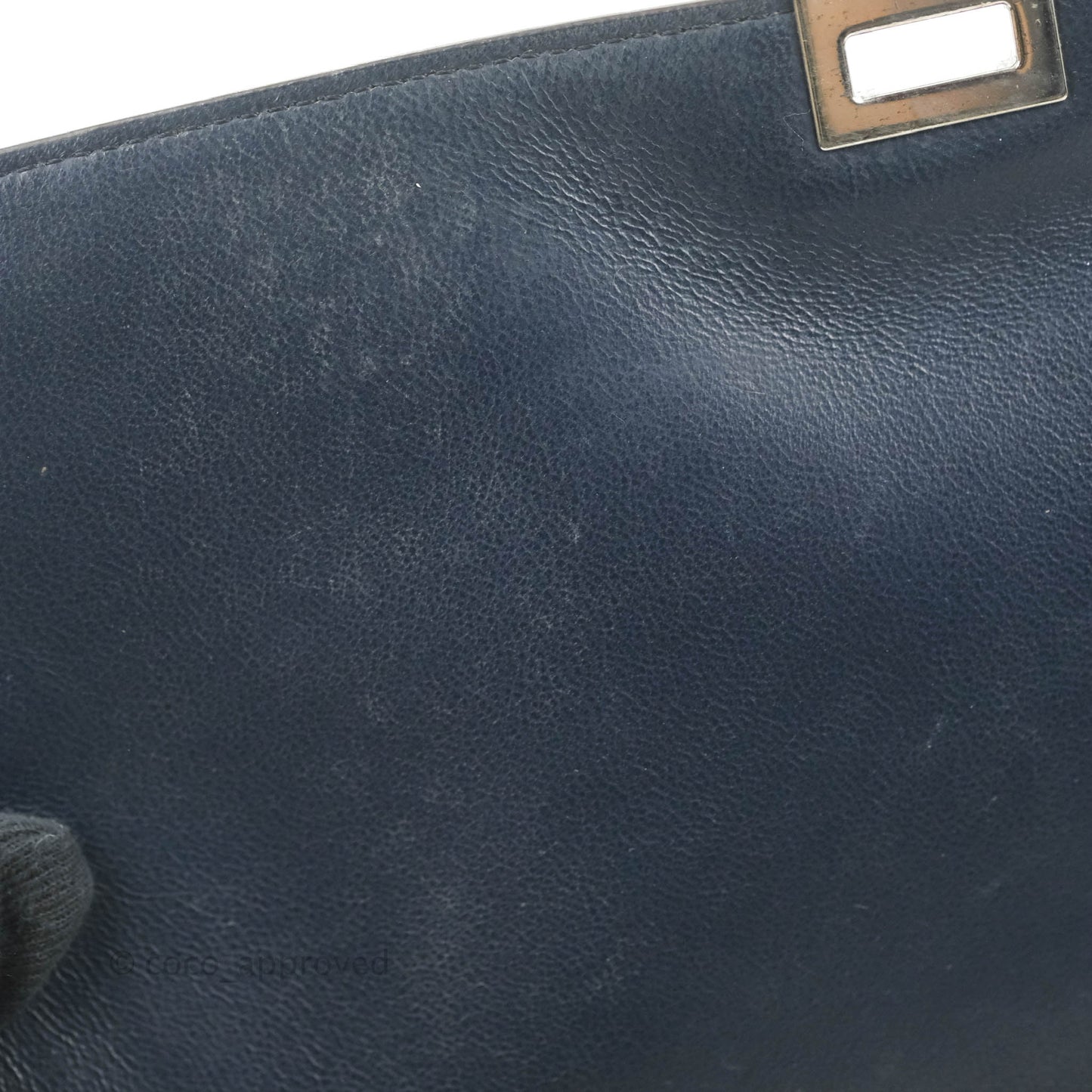 Celine Small Sleek Trapeze Navy Calfskin
