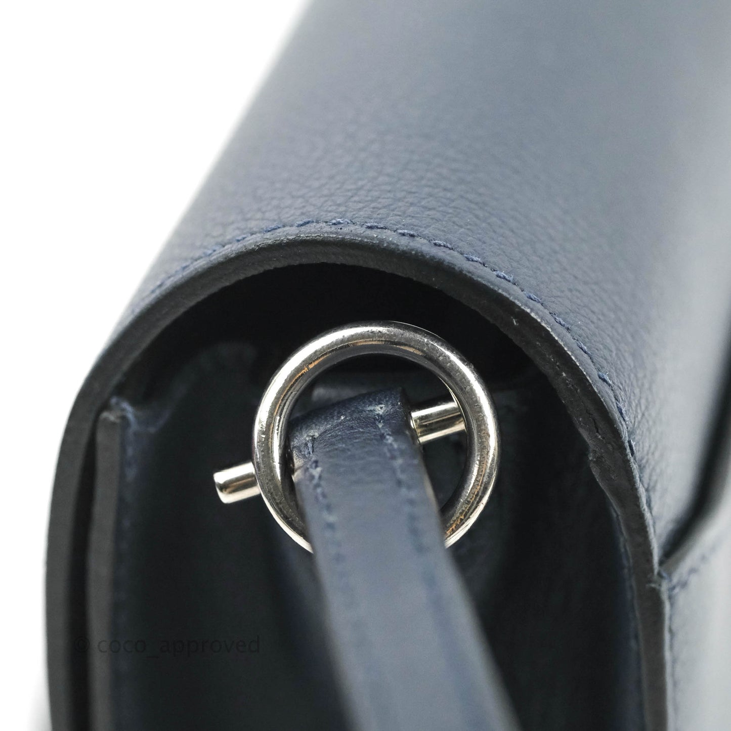 Hermès Roulis Mini 18 Bleu Nuit Evercolor Palladium Hardware
