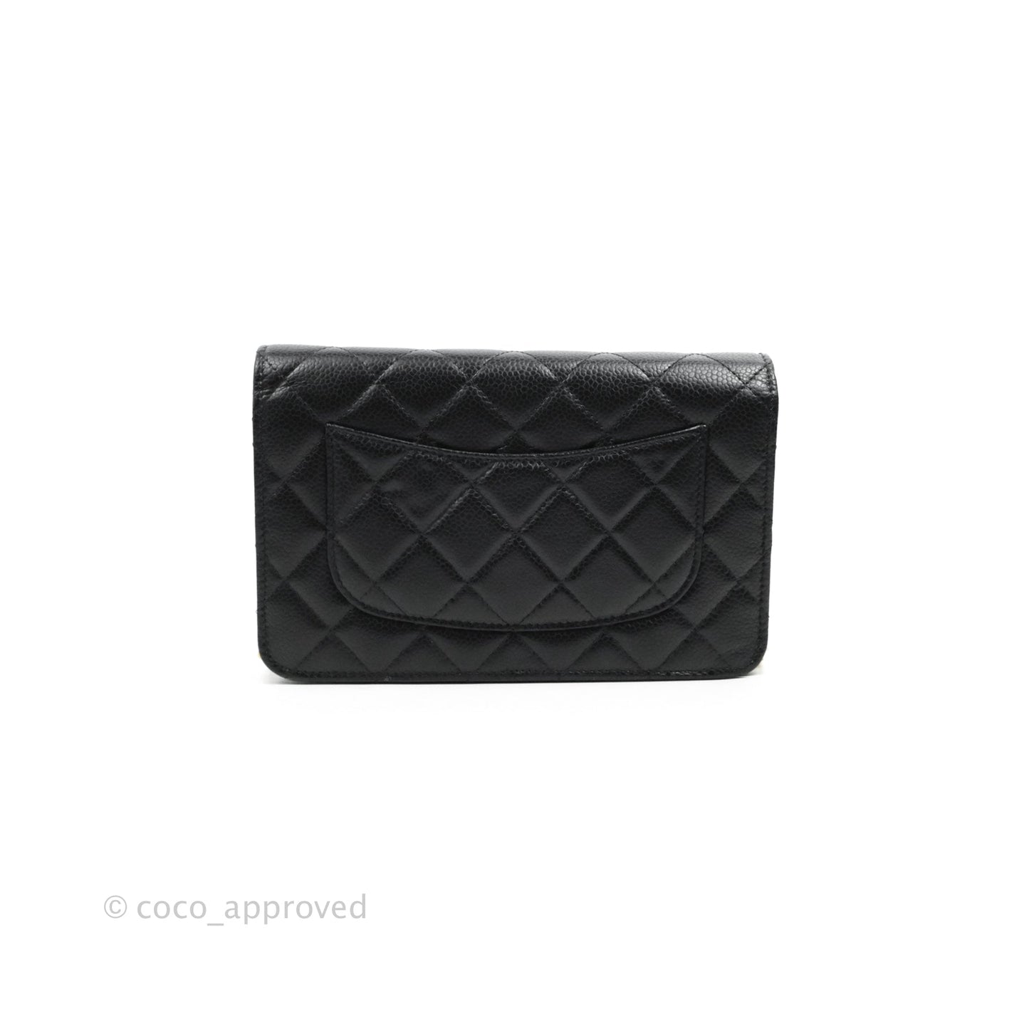 Chanel Quilted WOC Black Caviar Gold Hardware