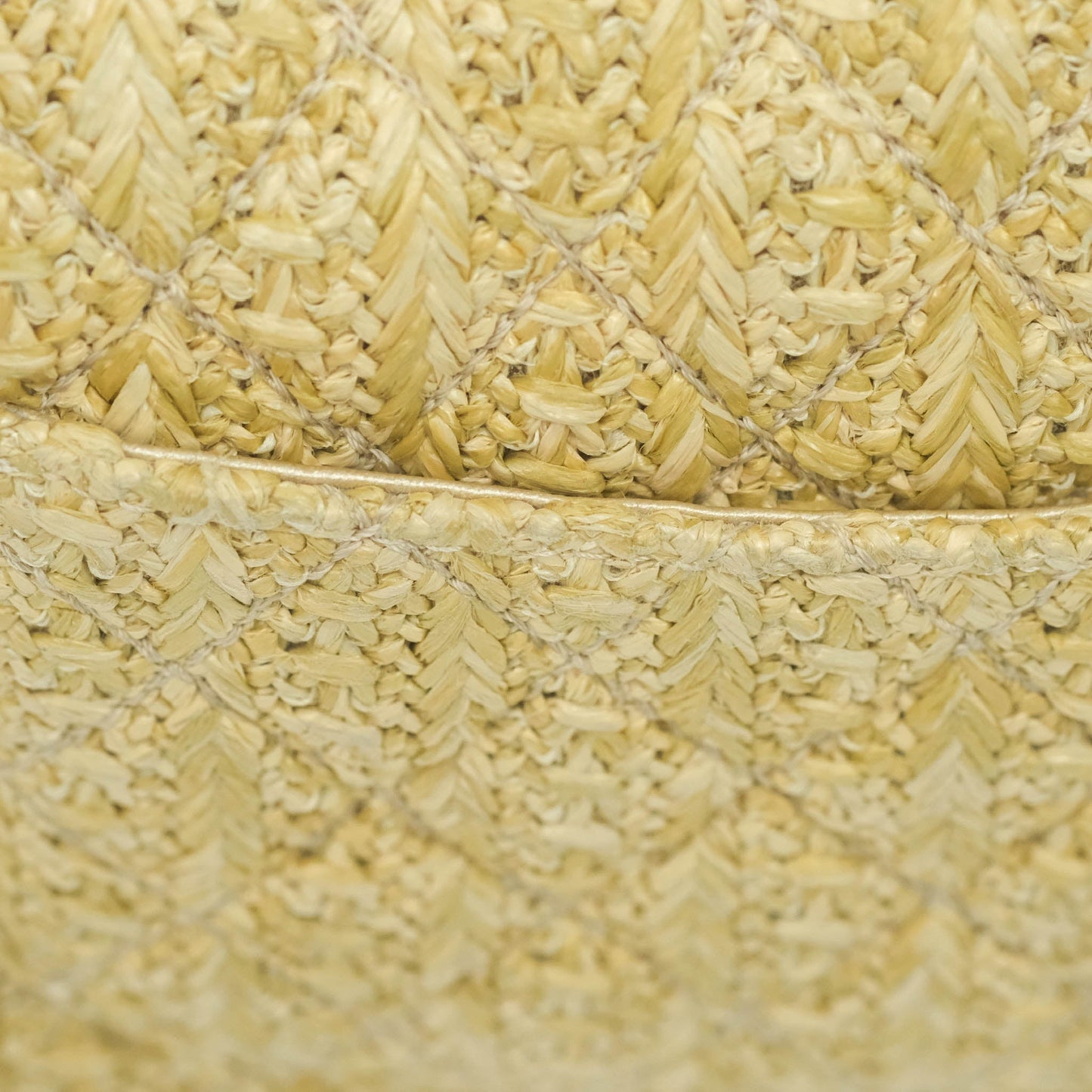 Chanel Classic M/L Medium Double Flap Woven Reed Aged Gold Hardware