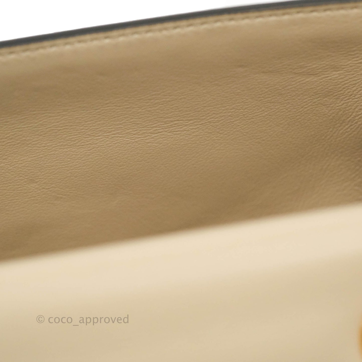 Fendi Baguette Chain Midi Light Grey Lambskin Bag