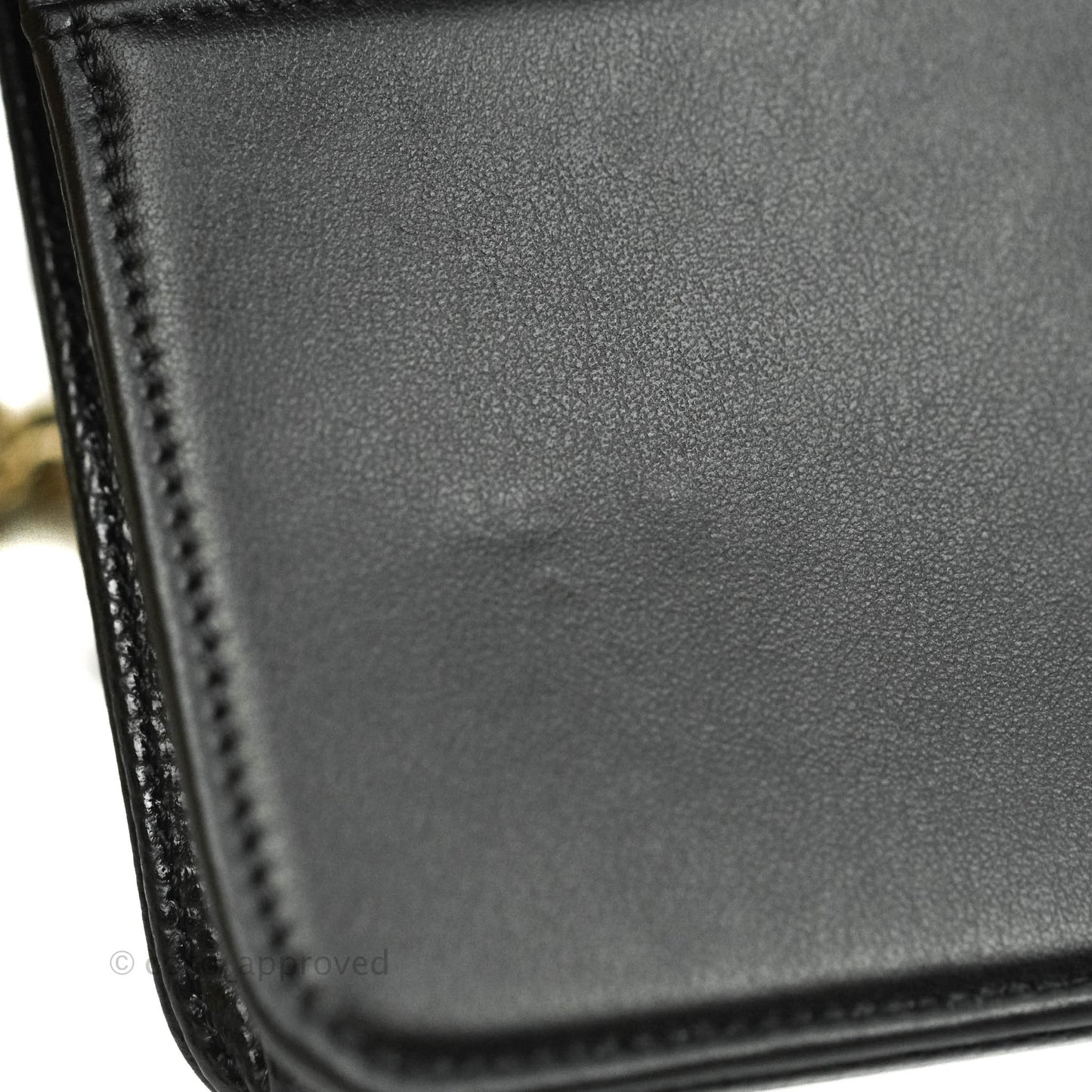 Chanel Quilted Boy Wallet on Chain WOC Black Caviar Gold Hardware
