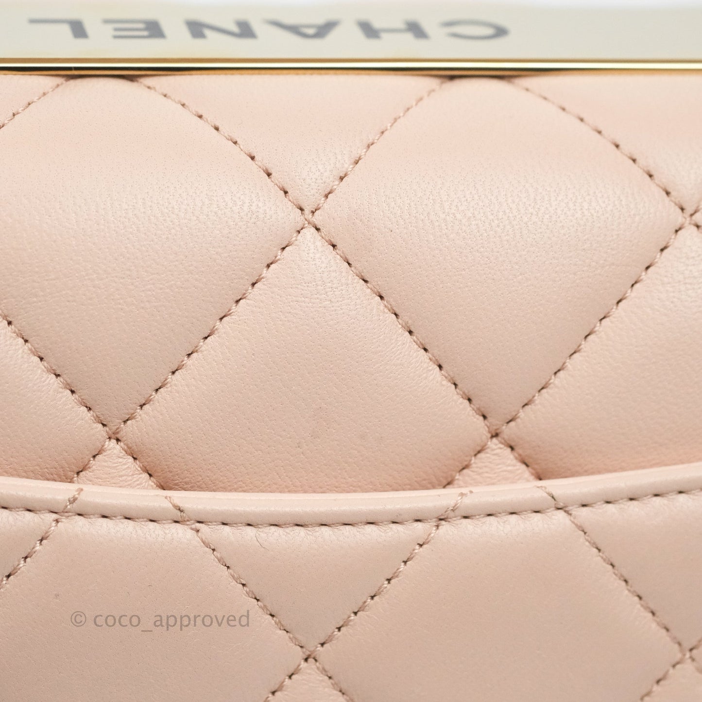 Chanel Small Trendy CC Light Pink Lambskin Gold Hardware