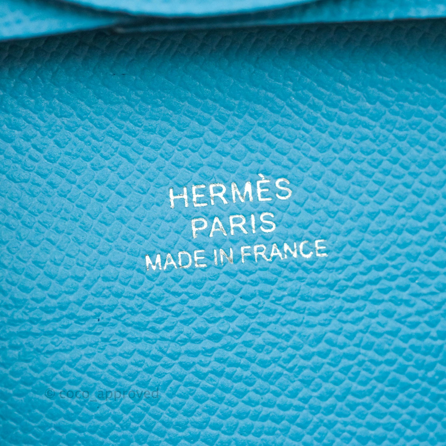 Hermès Bastia Coin Purse Blue