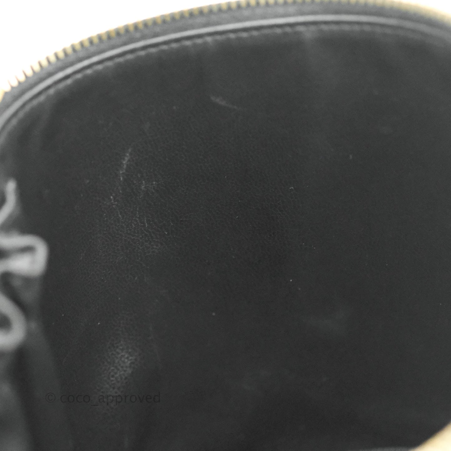 Chanel Vintage Vanity Case Black Caviar Gold Hardware