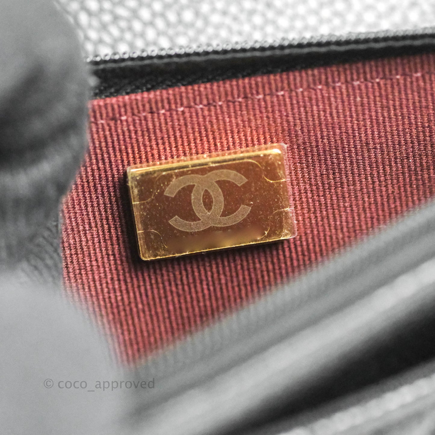 Chanel Quilted Classic WOC Black Caviar Gold Hardware