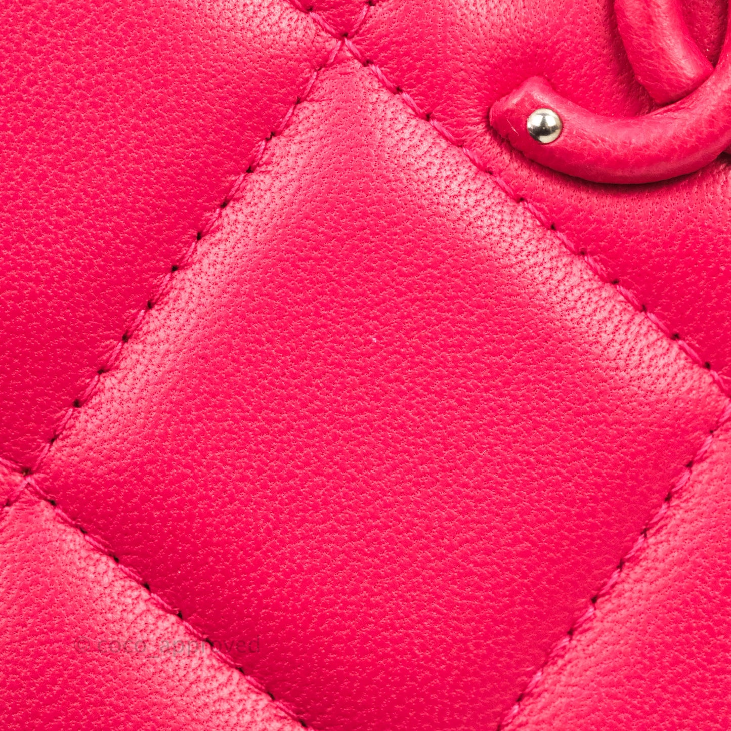 Chanel Mini Quilted Camera Case Pink Lambskin Silver Hardware
