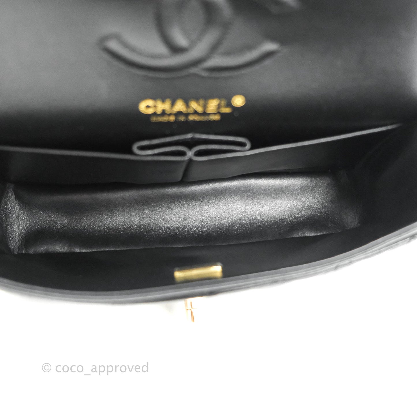 Chanel Classic Small S/M Flap Black Lambskin Rose Pink-Gold Hardware