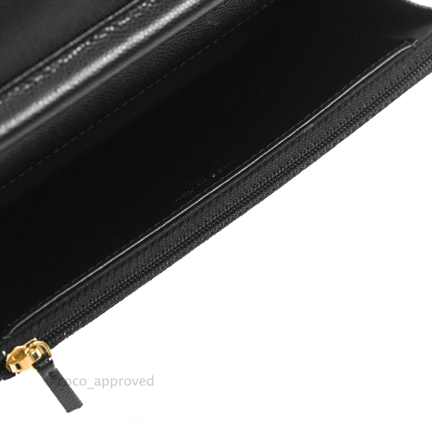 Chanel Quilted WOC Black Caviar Gold Hardware With Charms