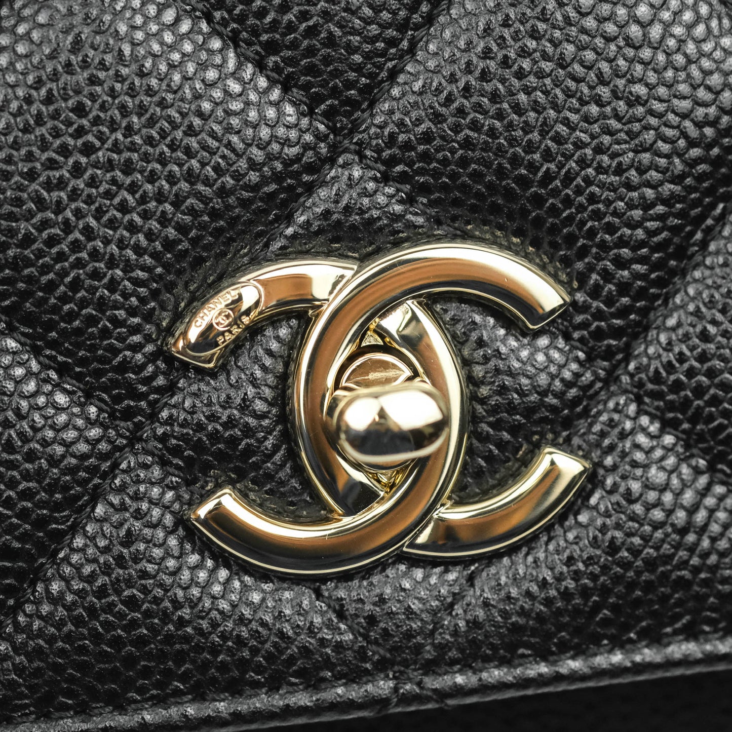 Chanel Small Business Affinity Flap Bag Black Caviar Gold Hardware