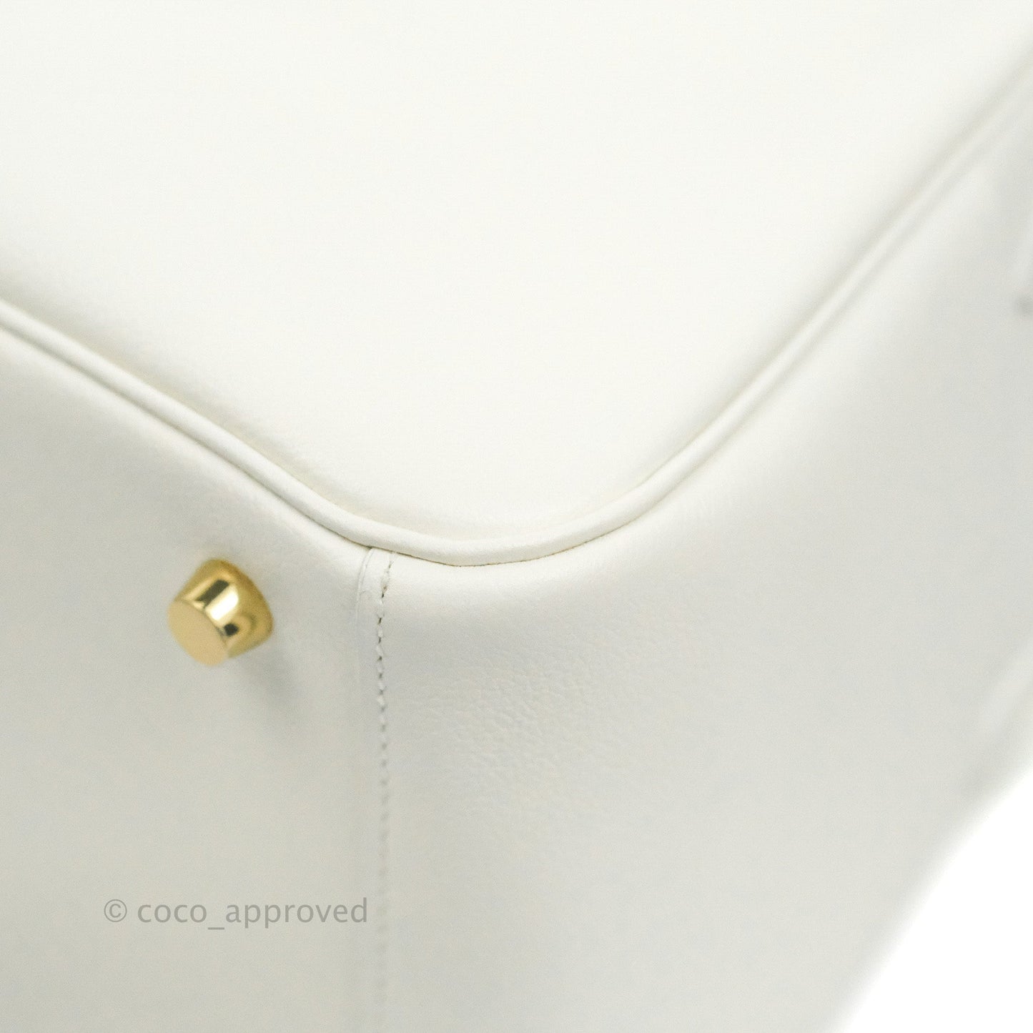 Hermès Lindy 26 Evercolor Blanc Gold Hardware