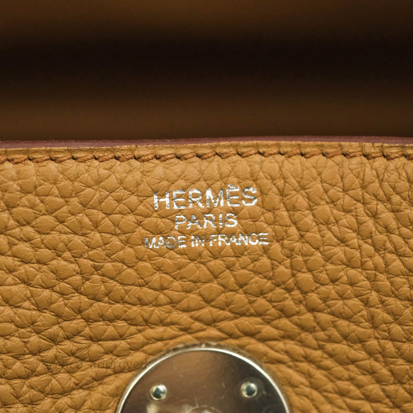 Hermès Lindy 30 Tabac Camel TC Palladium Hardware