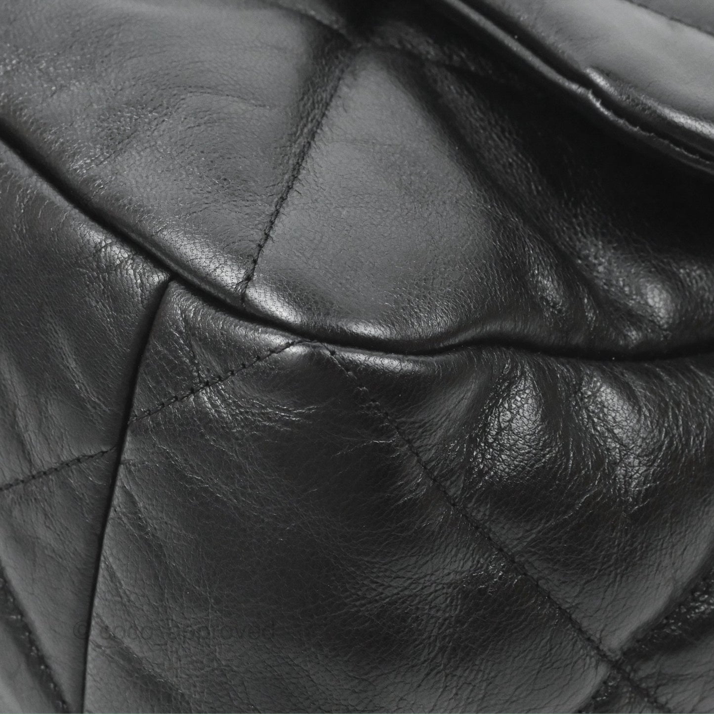 Chanel 19 Maxi Flap Bag Black Goatskin Mixed Hardware