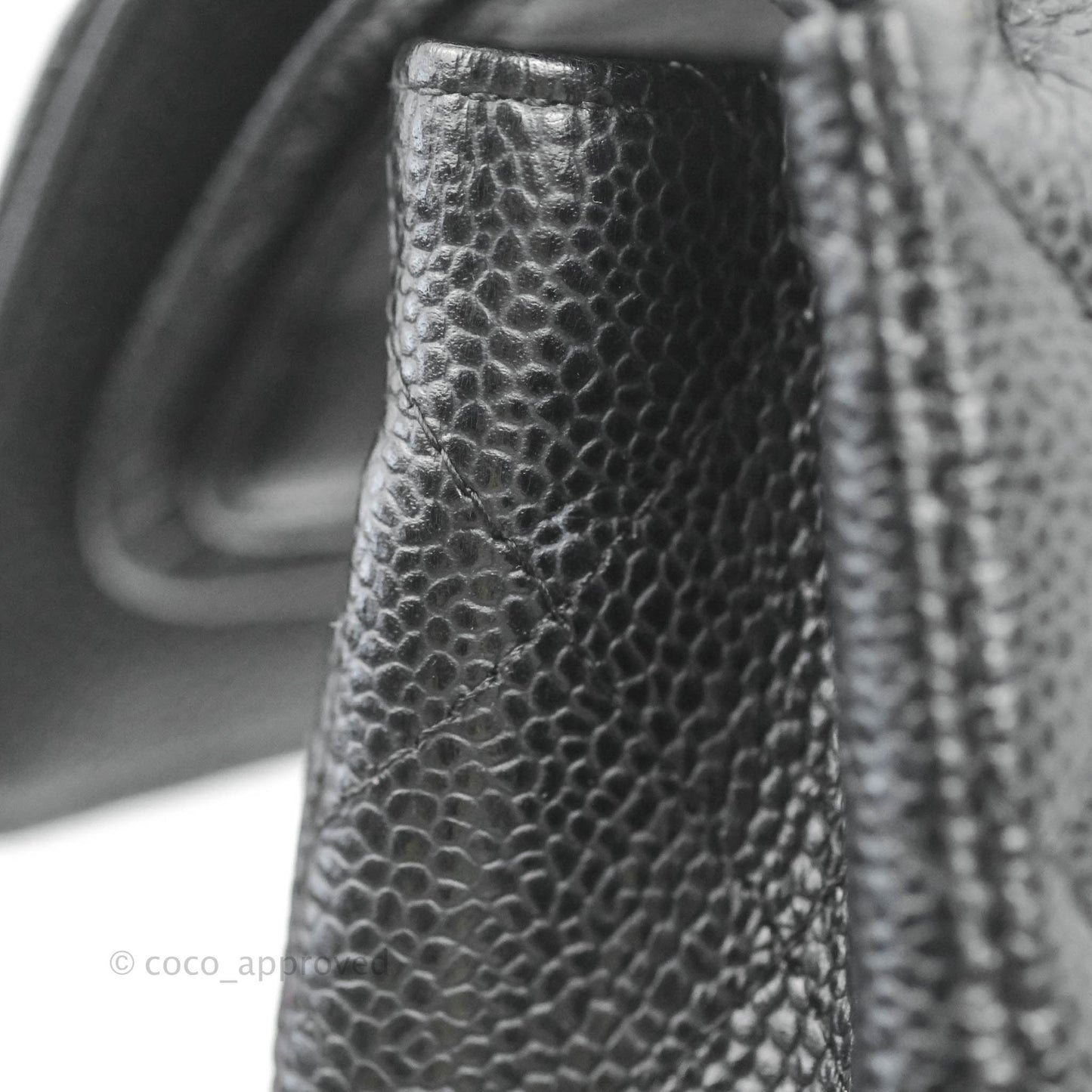 Chanel Small Classic Quilted Flap Black Caviar 24K Gold Hardware