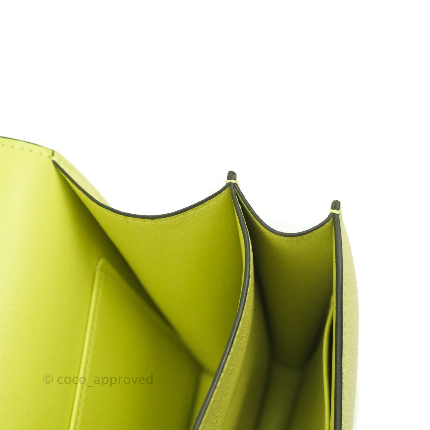 Hermès Constance Mini 18cm R9 Jaune Bourgeon Chevre Mysore Palladium Hardware