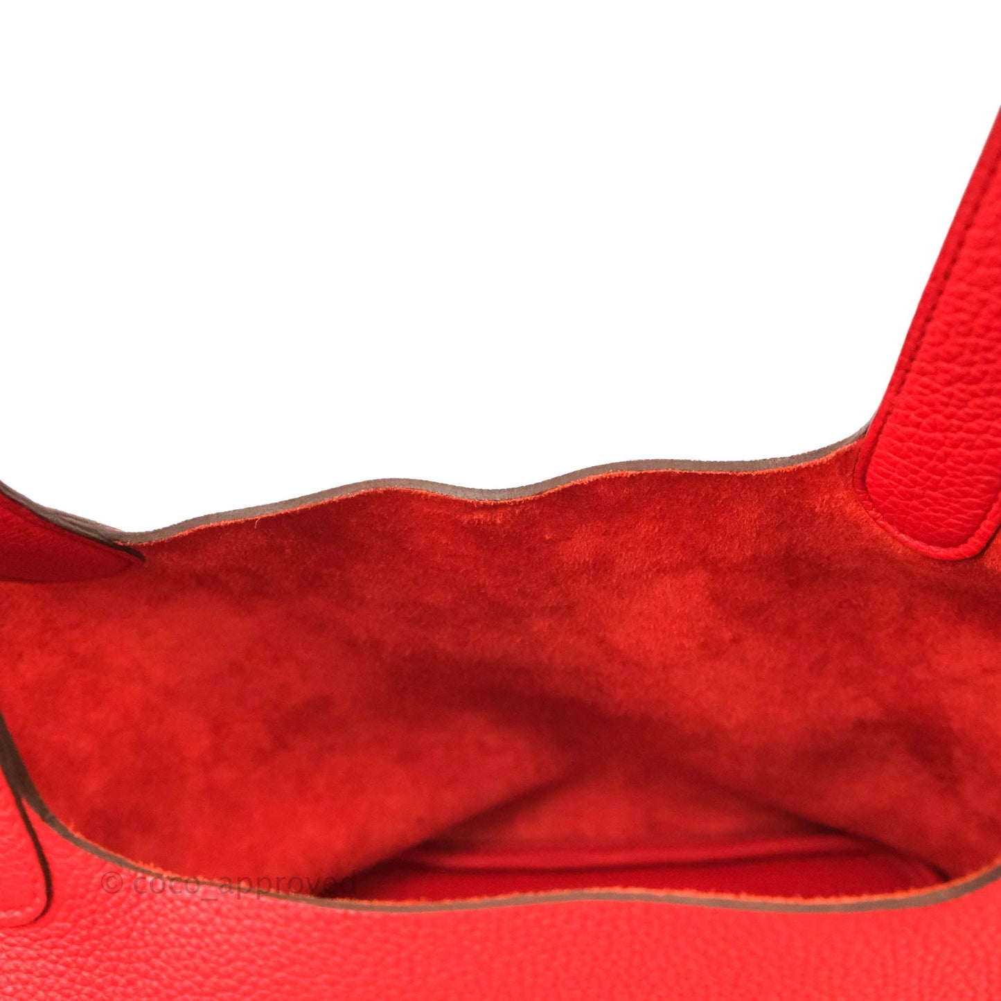 Hermès Picotin 22 Clemence Rouge de Coeur Gold Hardware