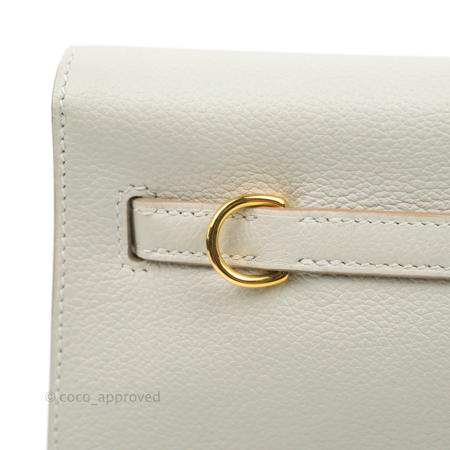Hermès Kelly Danse II Bag Gris Perle 80 Evercolor Gold Hardware