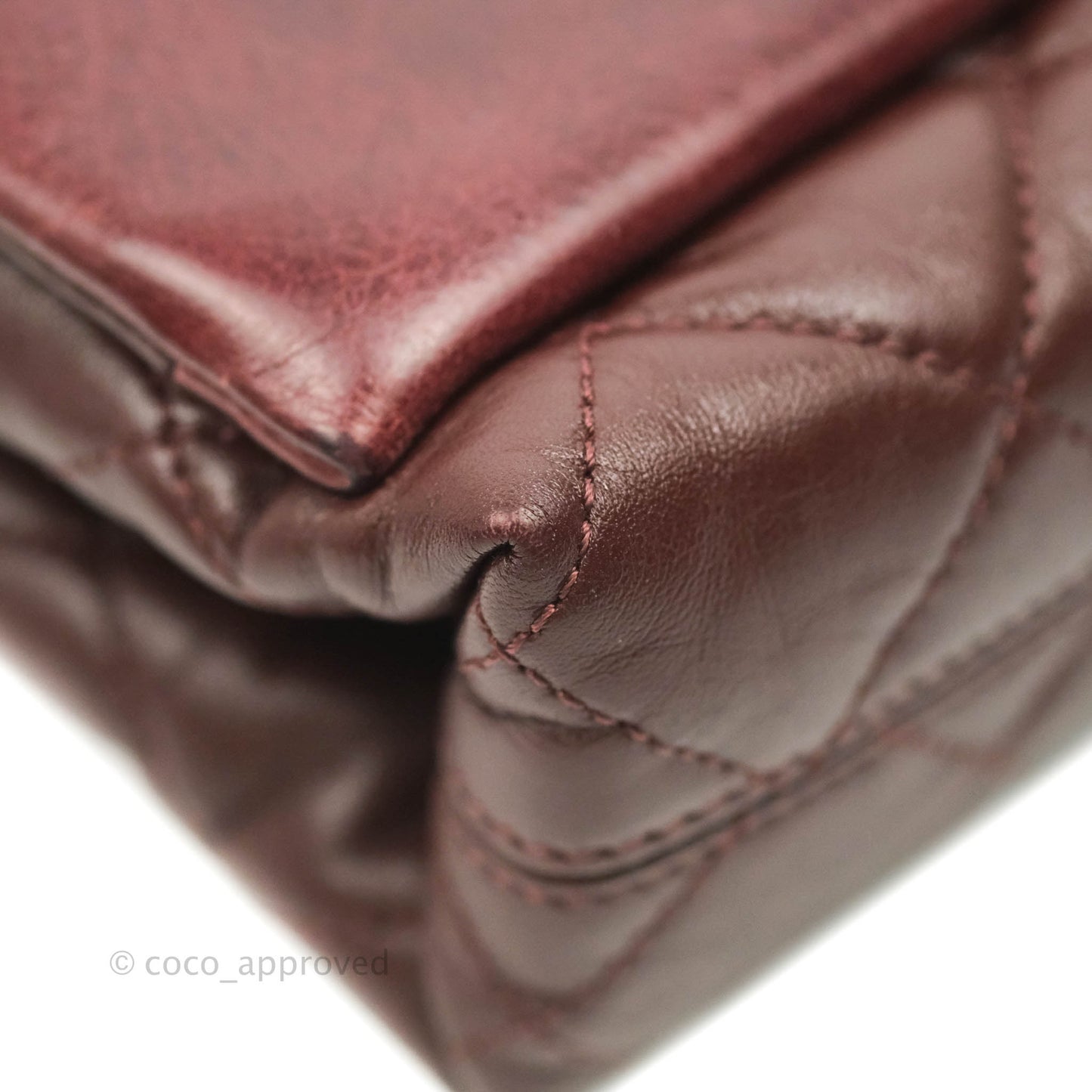 Chanel Quilted Jumbo Soft Elegance Flap Bordeaux Calfskin Aged Gold Hardware