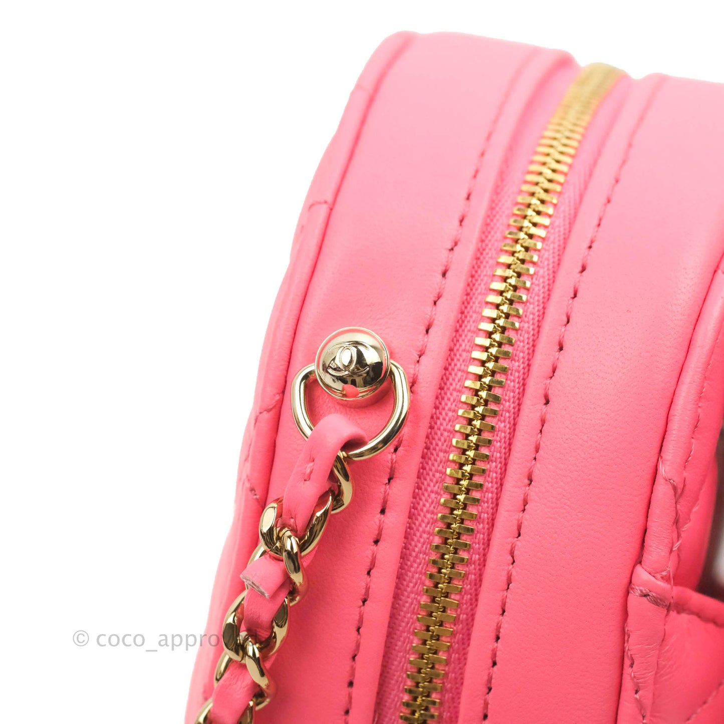 Chanel Large Heart Bag Pink Lambskin Gold Hardware 22S