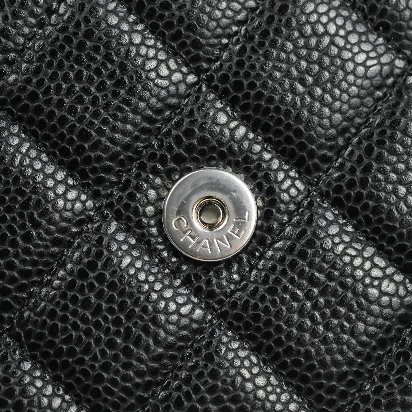 Chanel Quilted Classic WOC Black Caviar Silver Hardware
