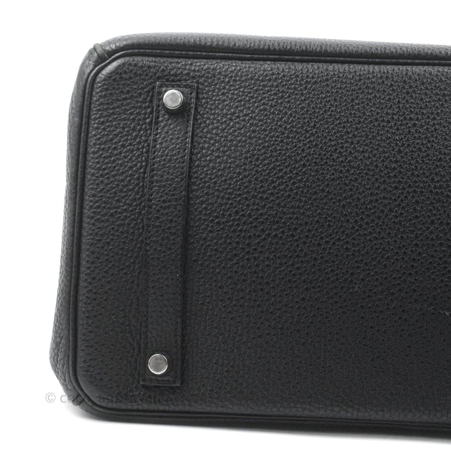 Hermès Retourne Birkin 35 Black Togo Palladium Hardware