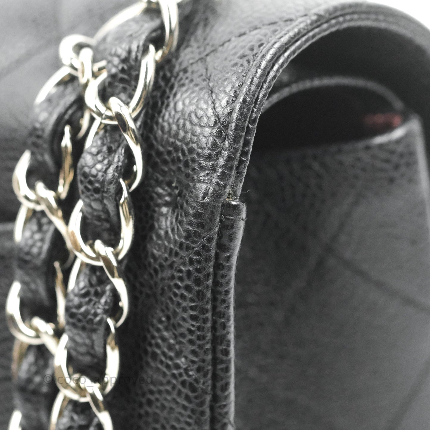 Chanel Jumbo Double Flap Black Caviar Silver Hardware⁣⁣