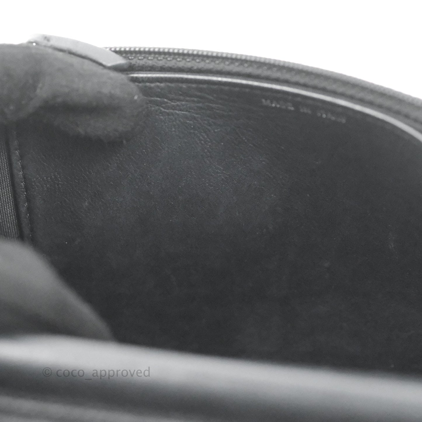 Chanel Boy Wallet on Chain WOC Black Lambskin Ruthenium Hardware