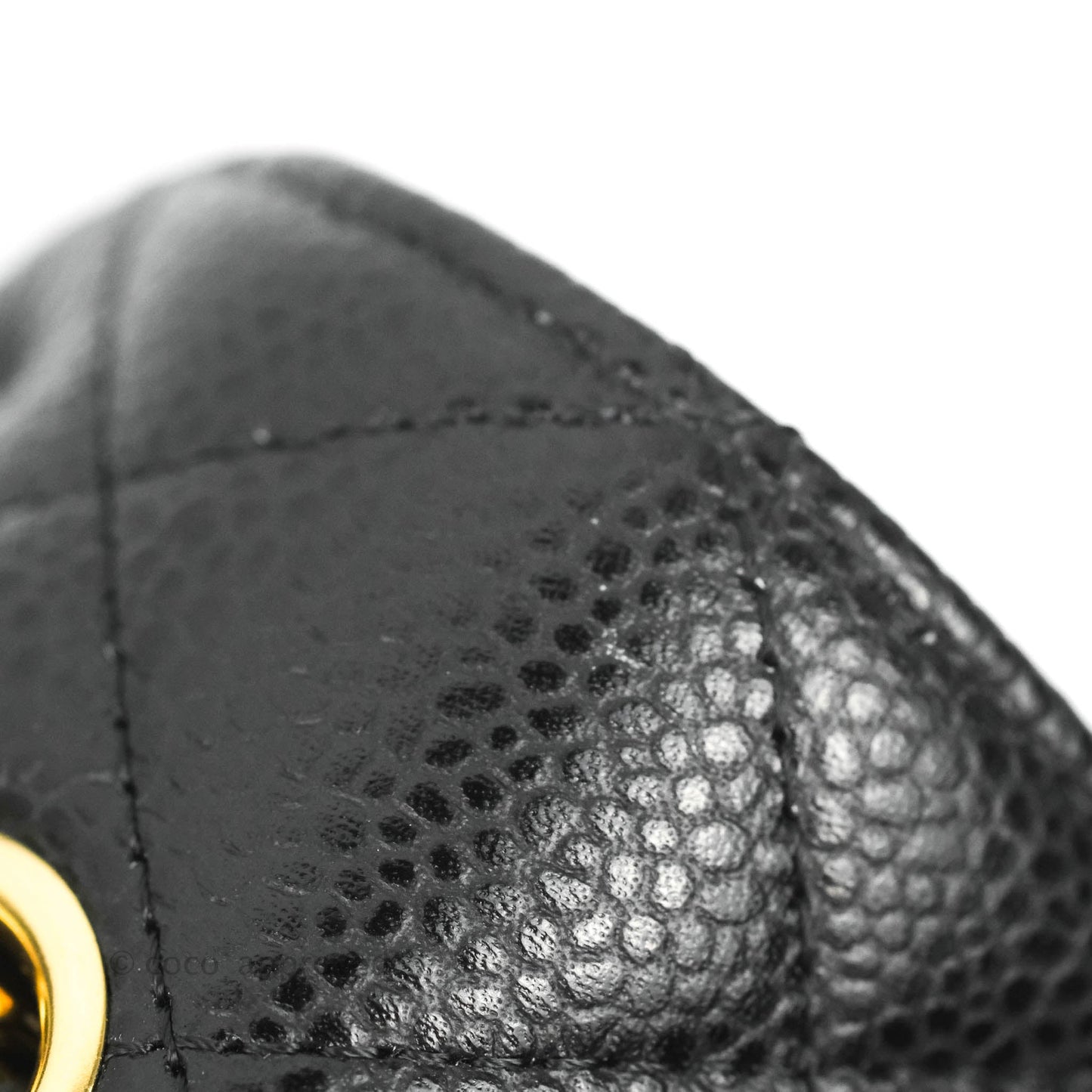 Chanel Medium Classic Quilted Flap Black Caviar Gold Hardware