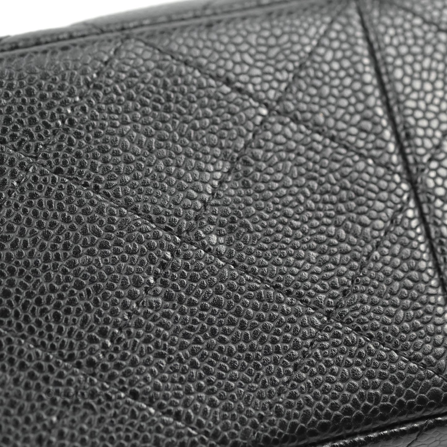 Chanel Classic Jumbo Double Flap Black Caviar Silver Hardware⁣⁣