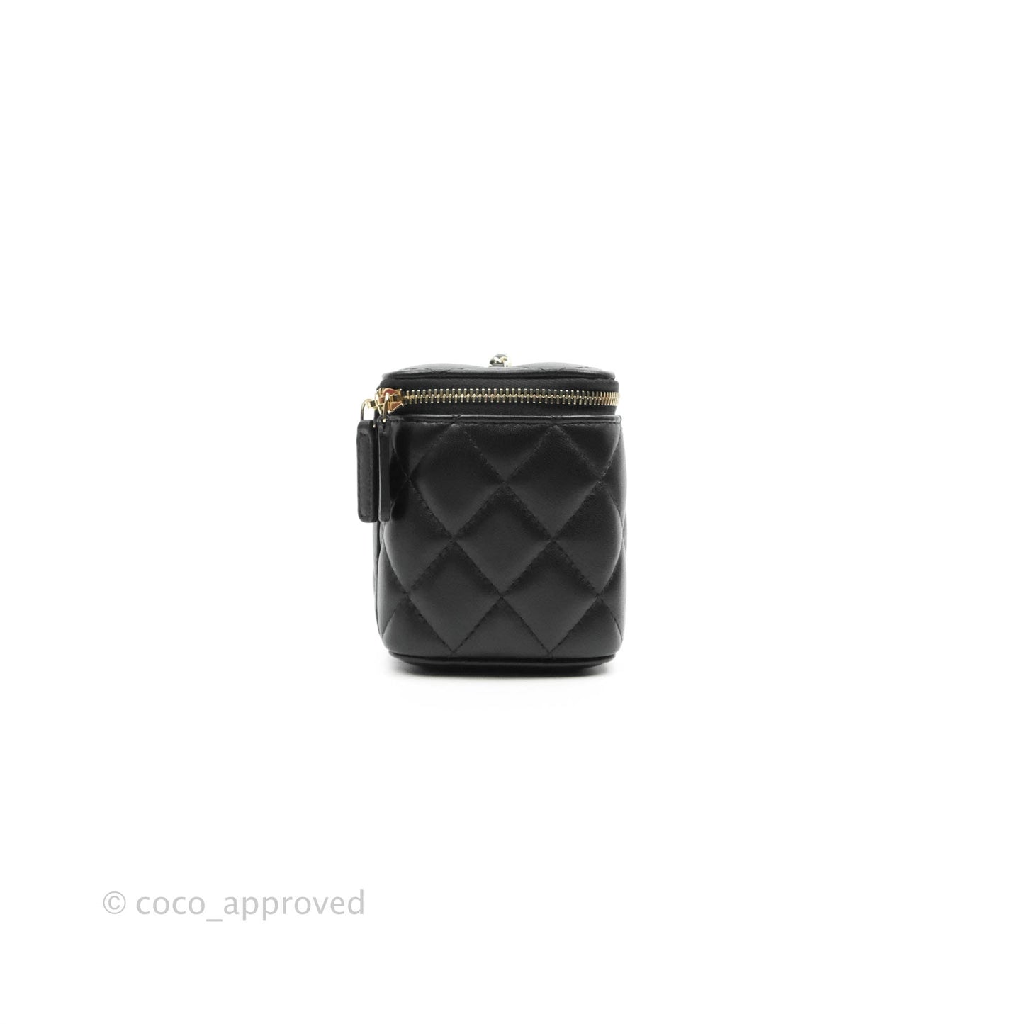 Chanel Vanity with Classic Chain Black Lambskin Gold Hardware