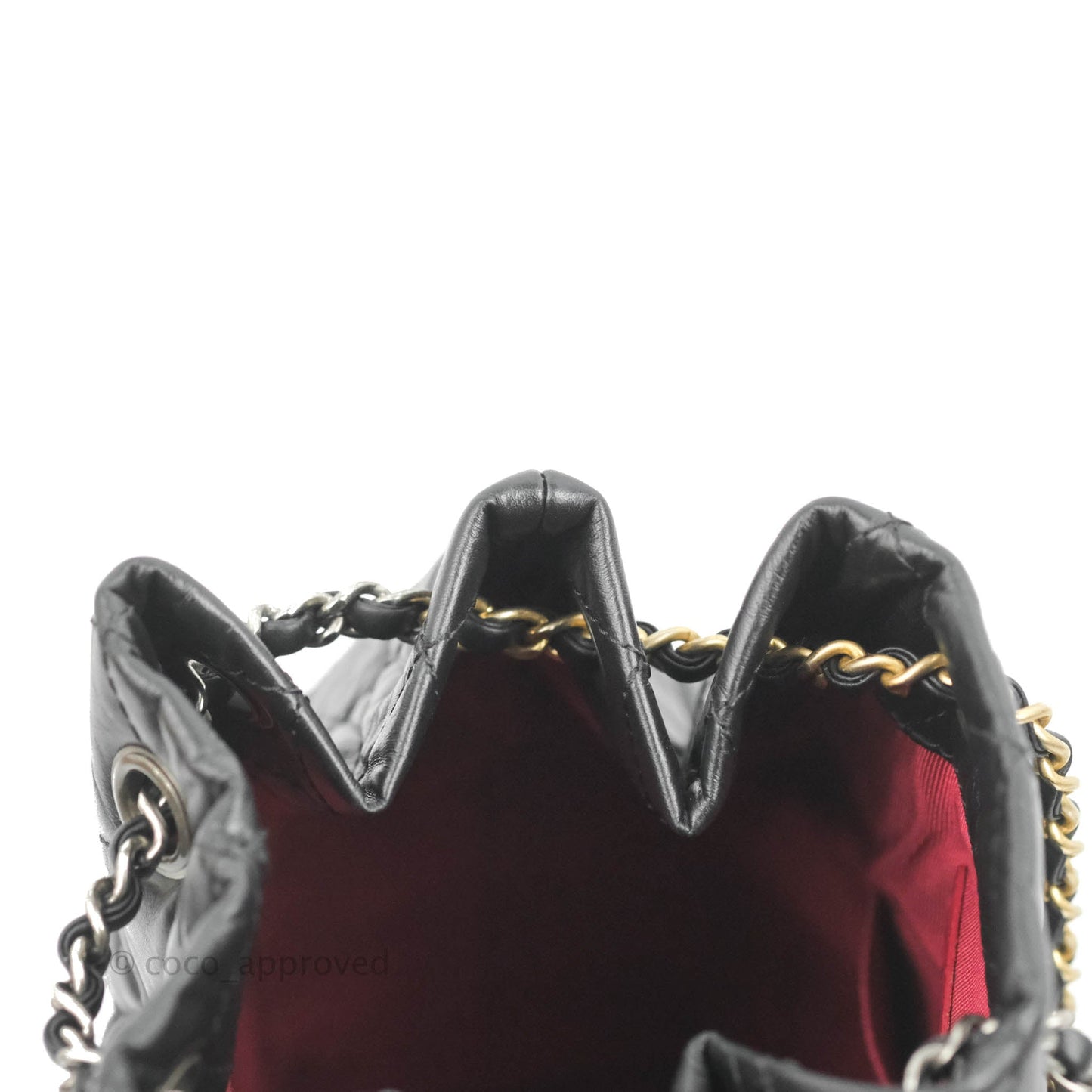 Chanel Small Gabrielle Backpack Black Aged Calfskin