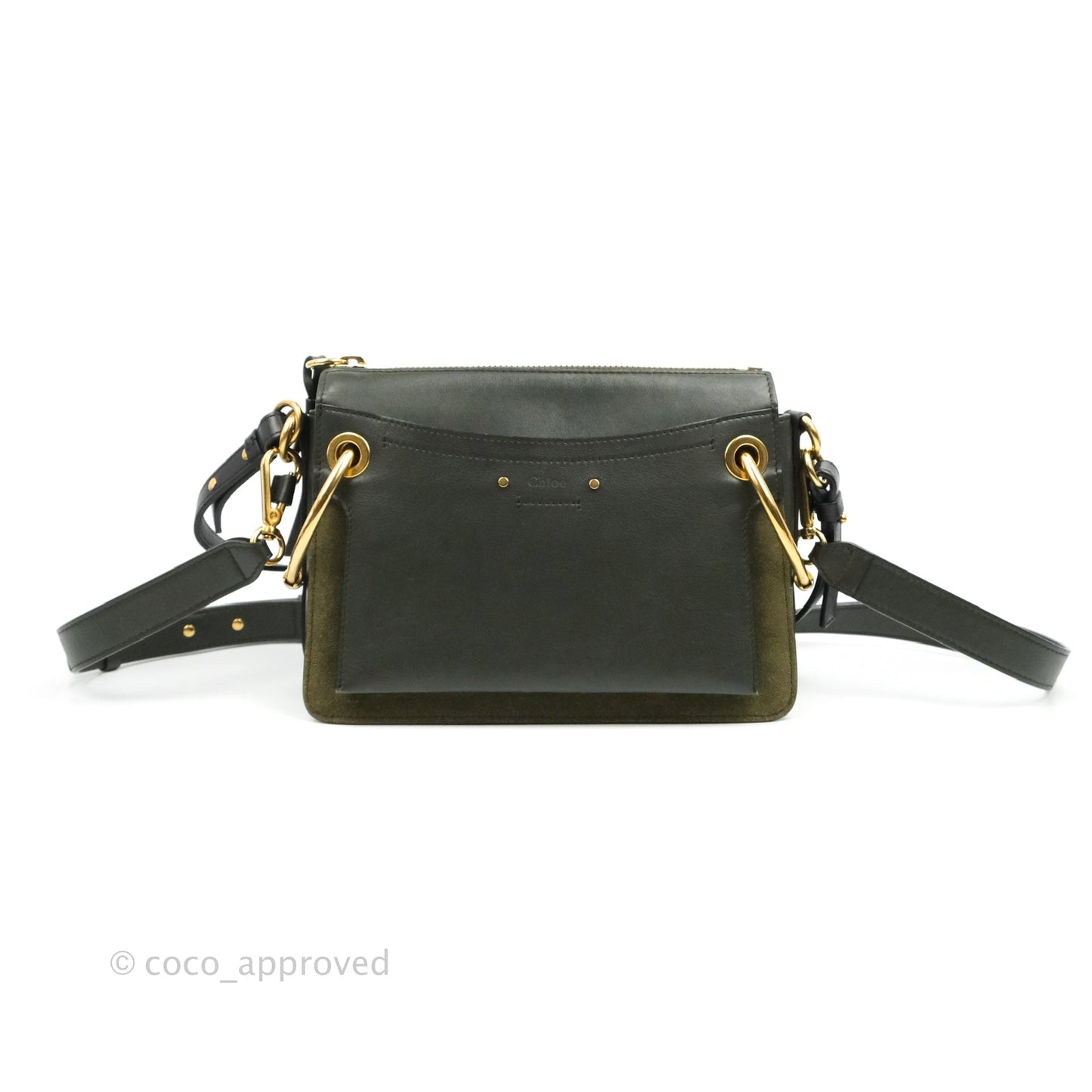 Chloe Small Roy Bag Army Green Calfskin Gold Hardware