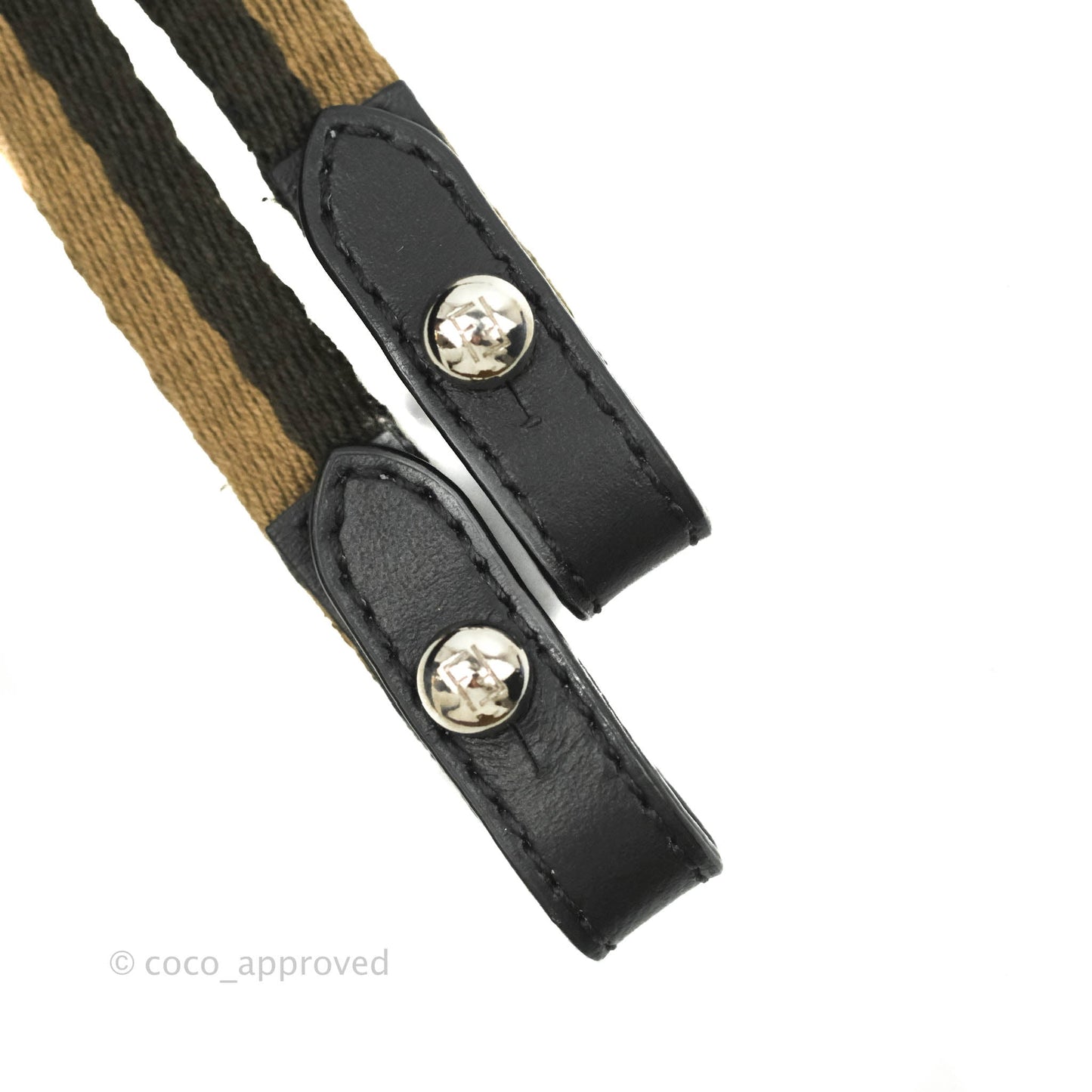 Fendi Baguette FF Brown Fabric Phone Bag