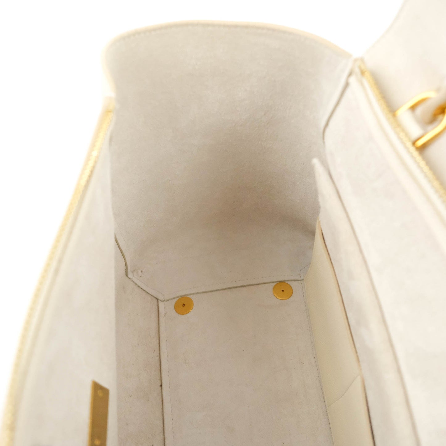 Celine Mini Belt Bag White Grained Calfskin Gold Hardware